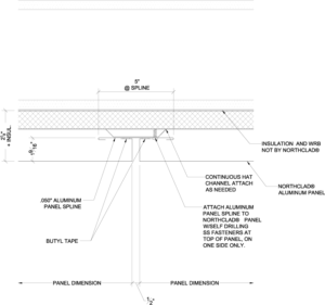 Vertical Stacking Details - With Insulation - NorthClad