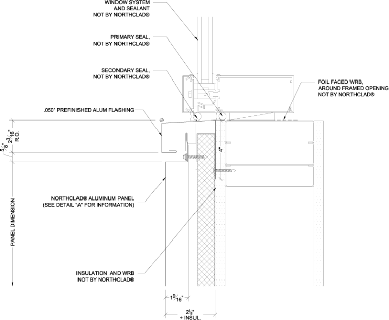 Vertical Stacking Details - With Insulation - NorthClad