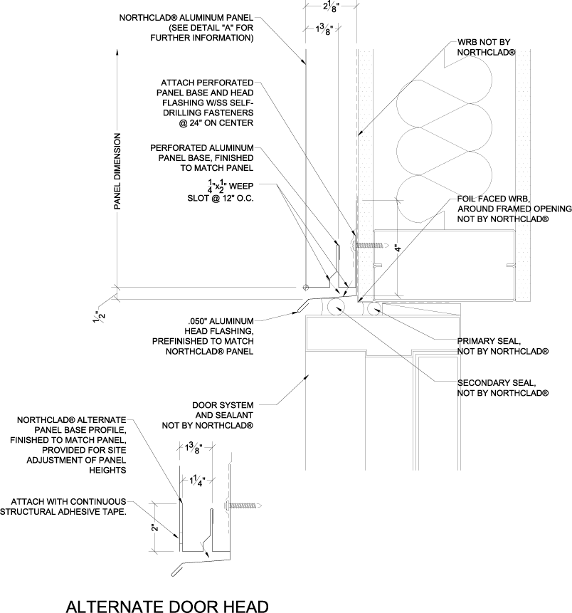 Vertical Stacking Details - INBOARD Insulation - NorthClad