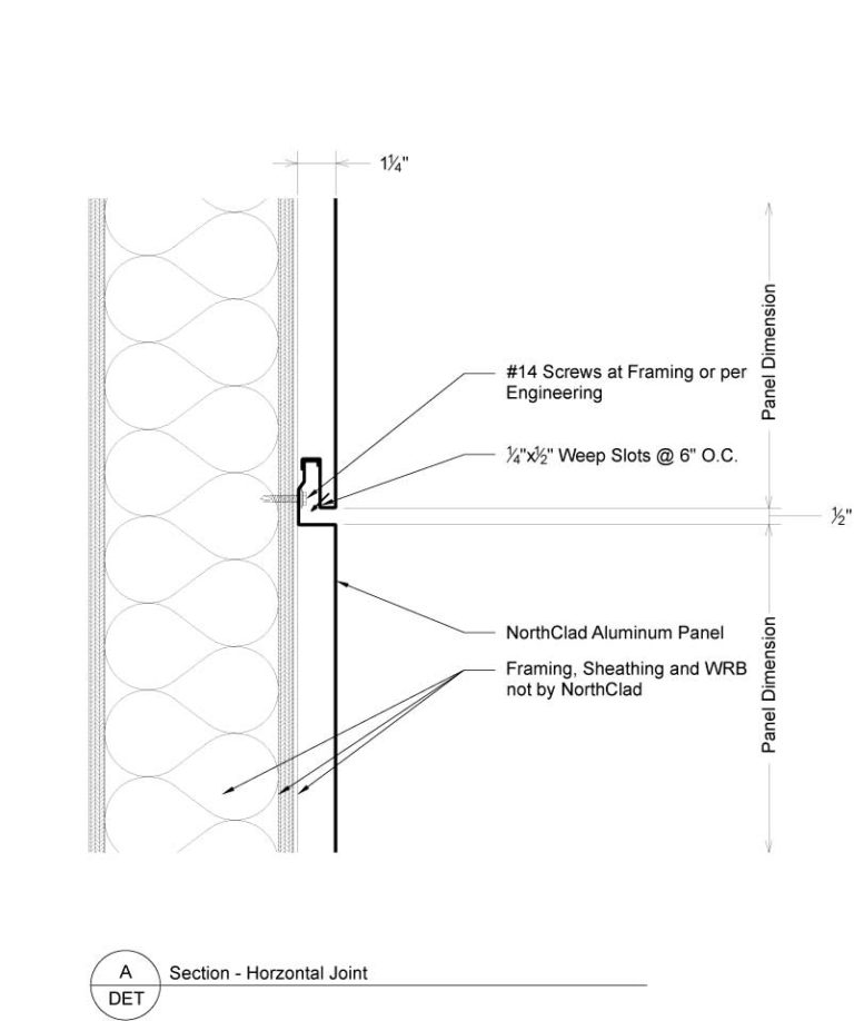 Dual Interlocking Details - No Insulation - NorthClad