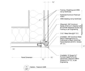 Dual Interlocking Details - No Insulation - NorthClad