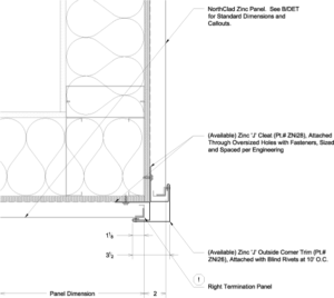 Formed Zinc Details - No Insulation - NorthClad