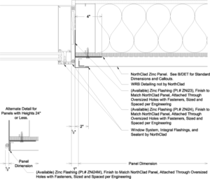 Formed Zinc Details - No Insulation - NorthClad