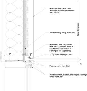 Formed Zinc Details - With Insulation - NorthClad