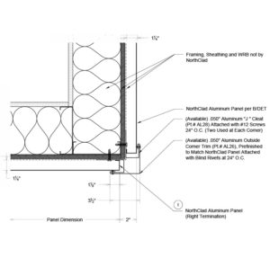 Dual Interlocking Details - Inboard Insulation - NorthClad