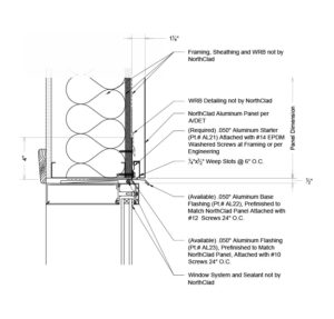 Dual Interlocking Details - Inboard Insulation - NorthClad