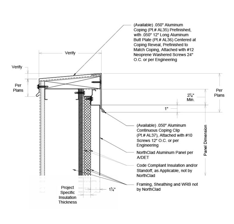 Dual Interlocking Details - Outboard Insulation - NorthClad