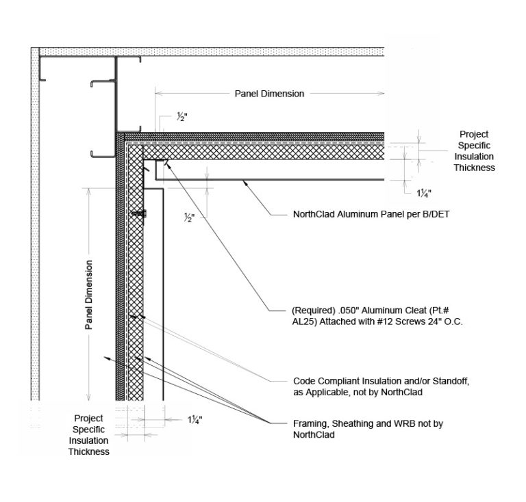 Dual Interlocking Details - Outboard Insulation - NorthClad