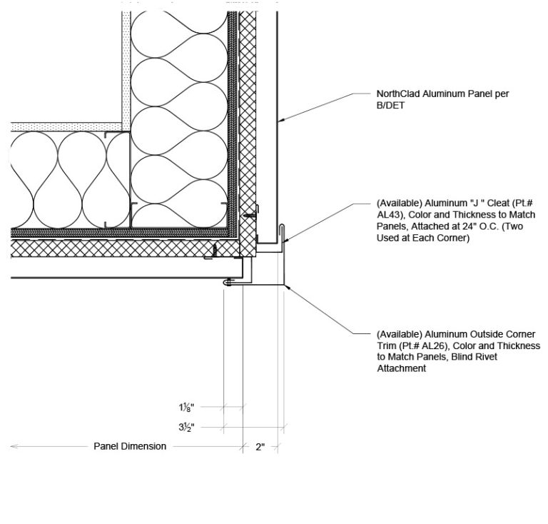 Vertical Stacking Details - Outboard Insulation - NorthClad