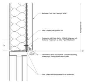 Extrusion Mounted Aluminum Plate Floating - Inboard Insulation - NorthClad