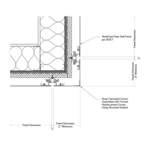 Extrusion Mounted Aluminum Plate Floating - Outboard Insulation - NorthClad